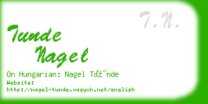 tunde nagel business card